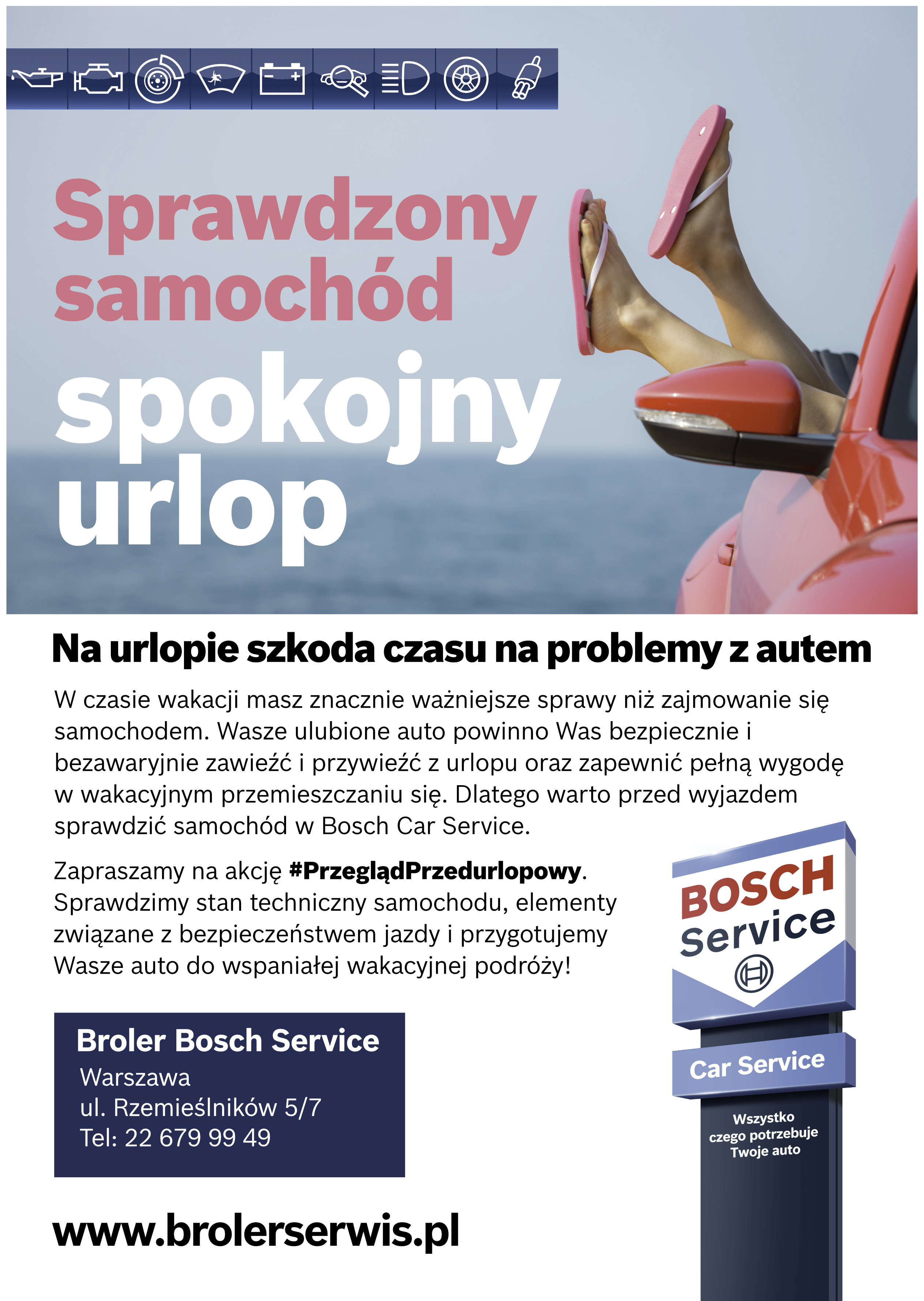 Przegląd przedurlopowy w Broler.Serwis